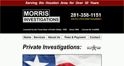 Desktop Screenshot of morrisinvestigations.net
